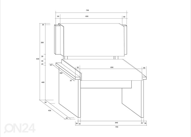 Скамья Leap 75 cm увеличить