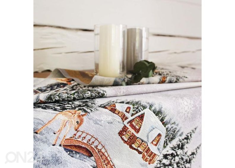 Скатерть гобеленовая Winter 100x100 см увеличить