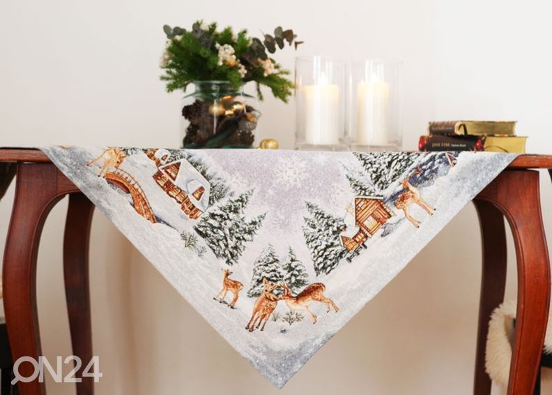 Скатерть гобеленовая Winter 100x100 см увеличить