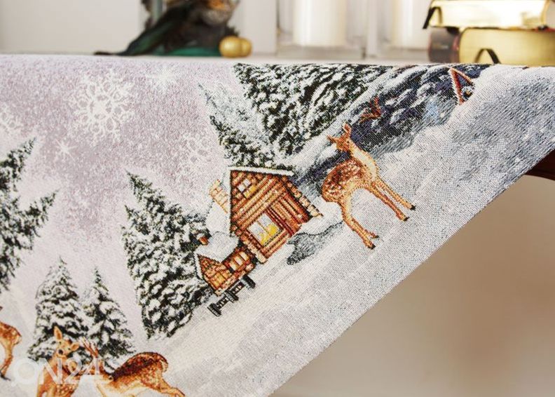 Скатерть гобеленовая Winter 100x100 см увеличить
