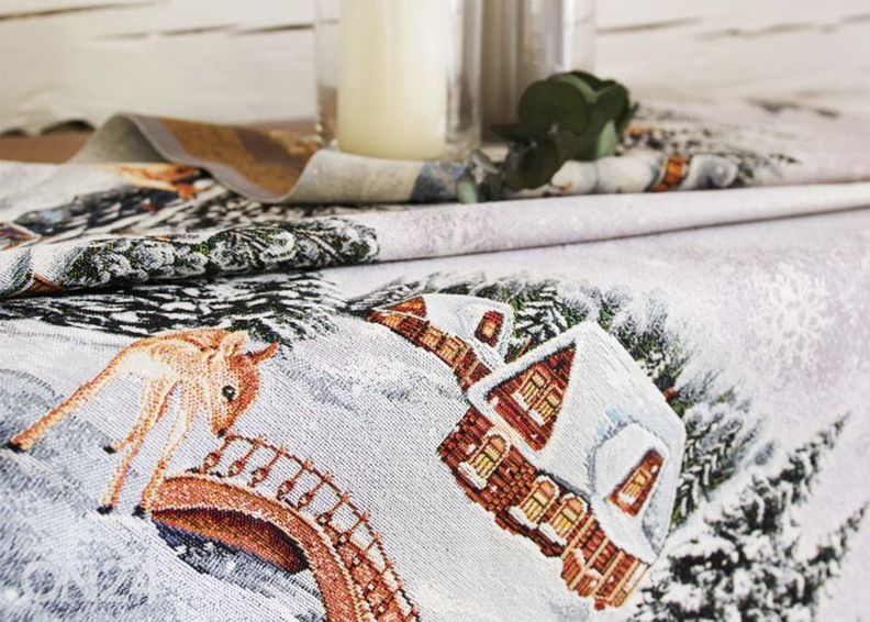 Скатерть гобеленовая Winter 140х216 см увеличить