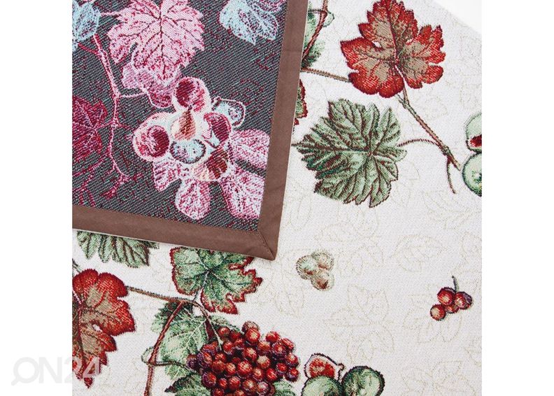 Скатерть из гобеленовой ткани Виноград 44х138 см увеличить