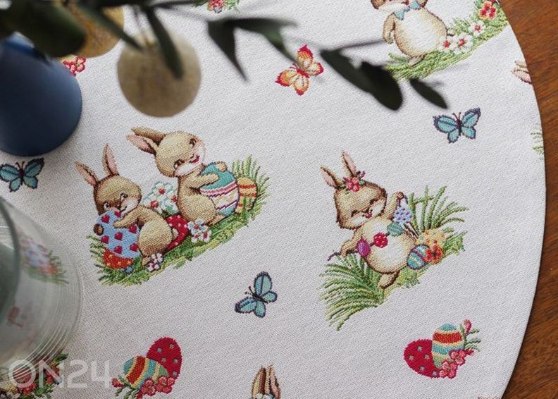 Скатерть из гобеленовой ткани Ostern Ø 65 см увеличить