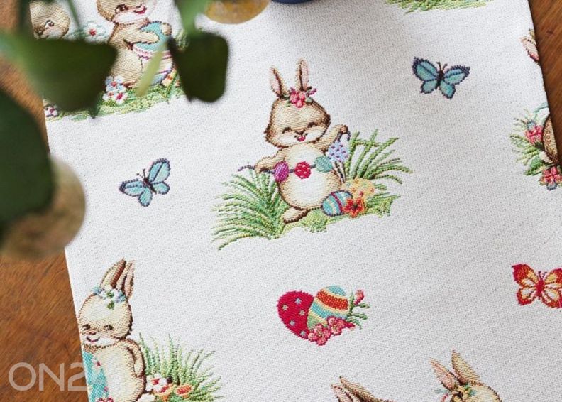 Скатерть из гобеленовой ткани Ostern 45x177 см увеличить