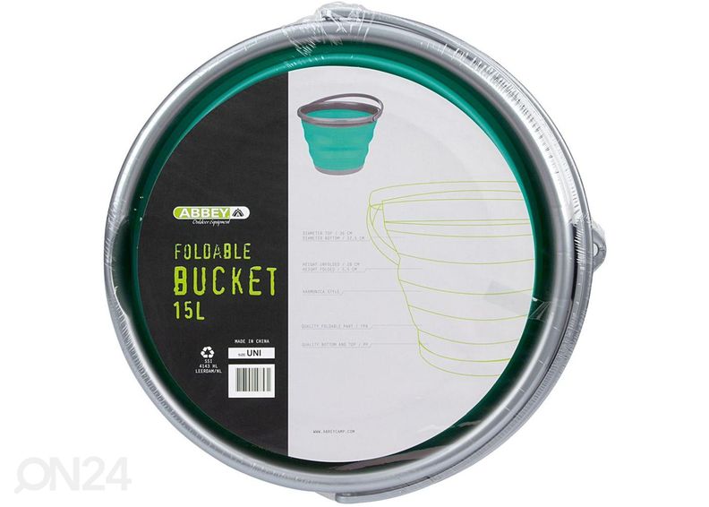 Складное ведро 15л Abbey Camp увеличить