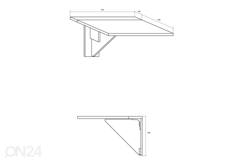 Складной стол Conna 70x70 cm увеличить