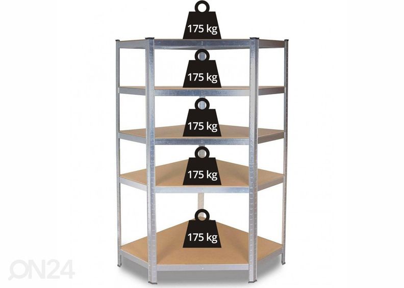 Складской стеллаж угловой увеличить