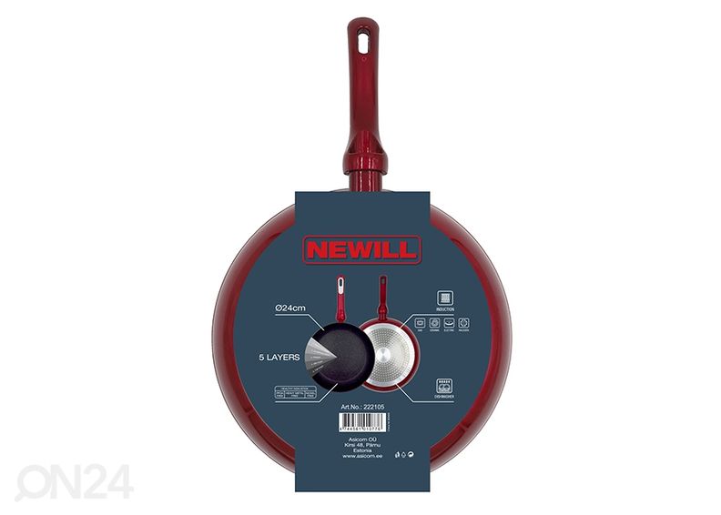 Сковорода Newill Cosmo Ø 24 см со стеклянной крышкой увеличить