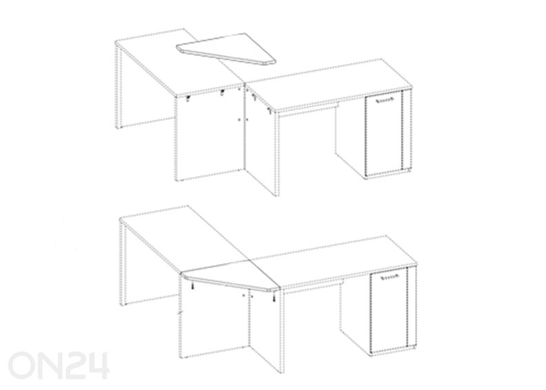 Соединительная панель для письменного стола Doorset увеличить