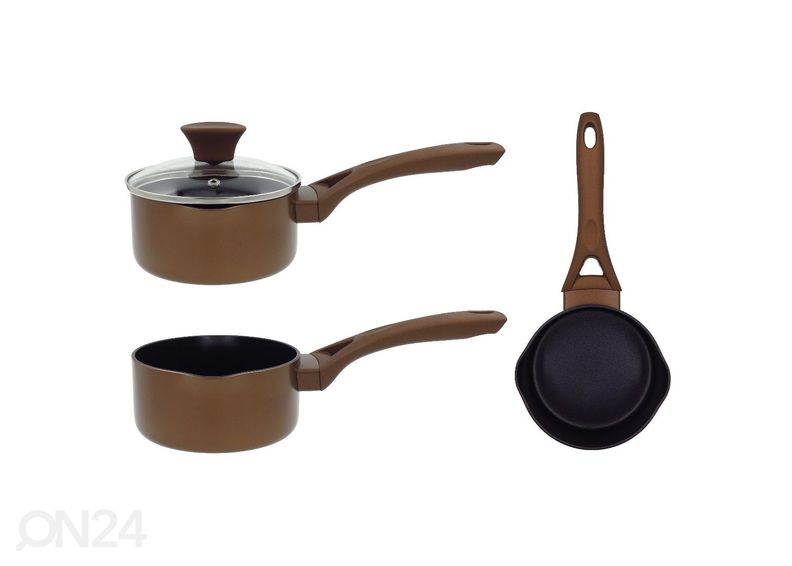 Сотейник с ручкой Natura Ø14 см со стеклянной крышкой увеличить