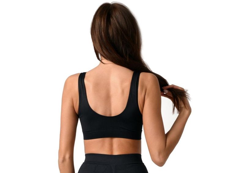 Спортивный бюстгальтер Boco Wear Black Plain увеличить