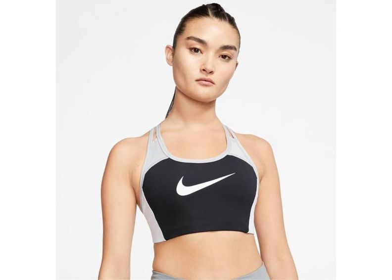 Спортивный бюстгальтер Nike Swoosh Logo W CJ5865-011 увеличить