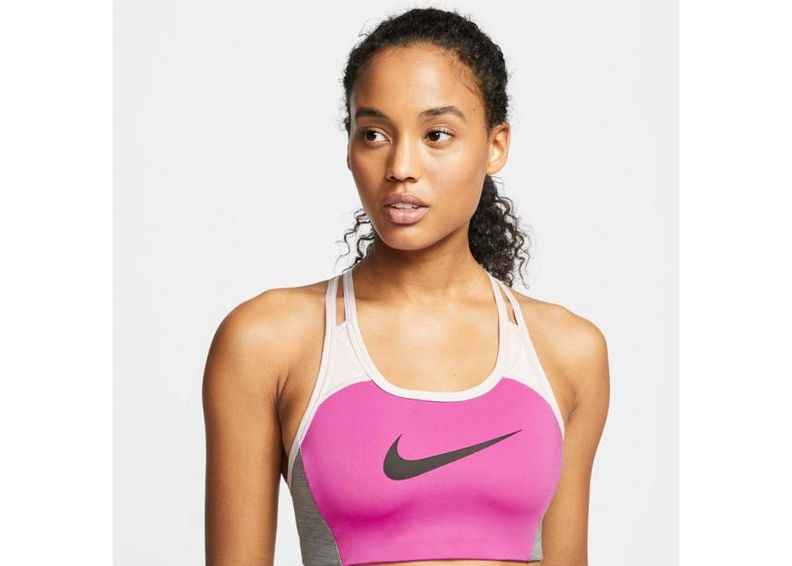Спортивный бюстгальтер Nike Swoosh Logo W CJ5865-623 увеличить