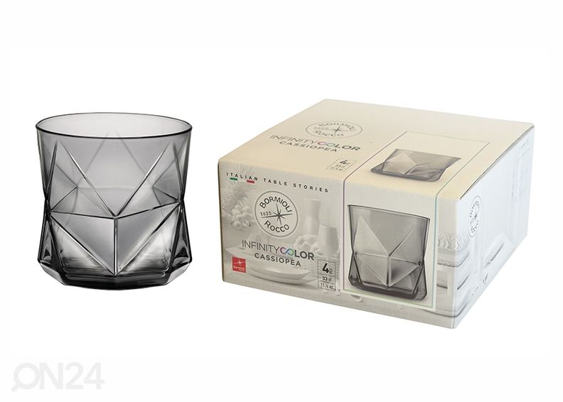 Стакан для напитков Bormioli Rocco Cassiopea Onyx 32 cl, 4 шт. увеличить