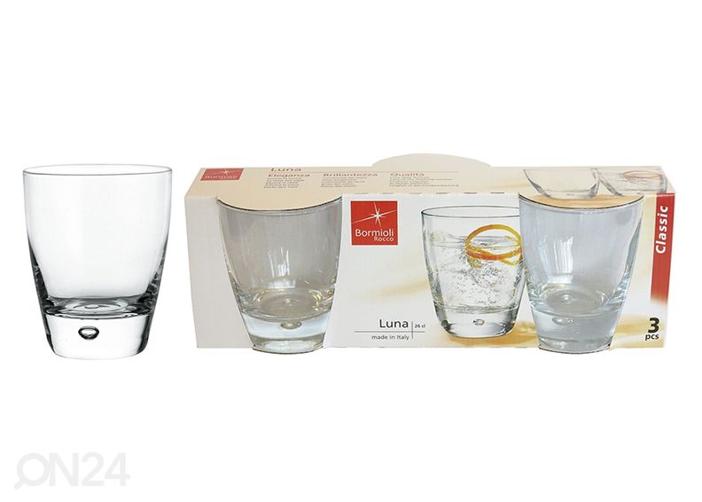 Стакан для напитков Bormioli Rocco Luna 26 cl, 3 шт. увеличить