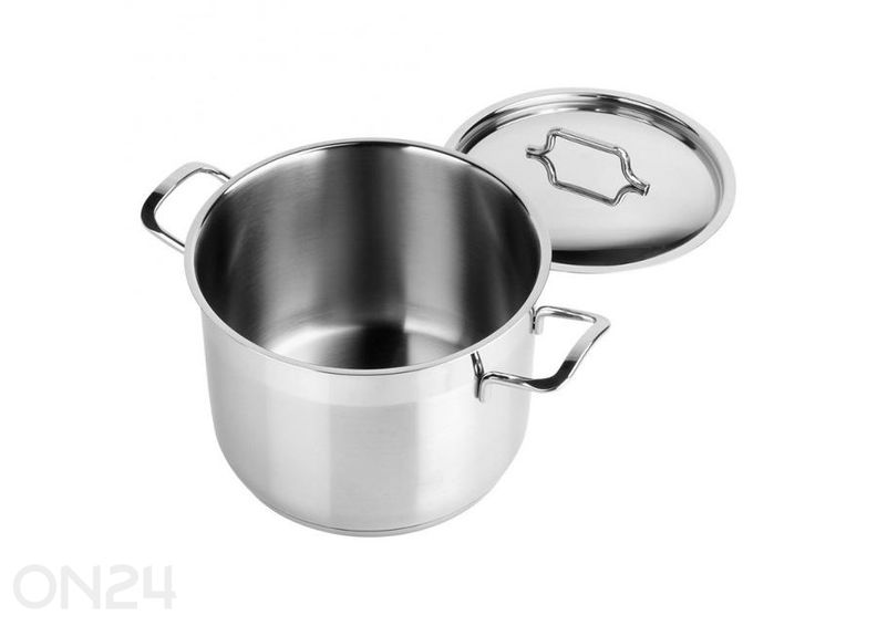 Стальная кастрюля с крышкой Anett, диаметр 20 см, объем 4,6 л увеличить