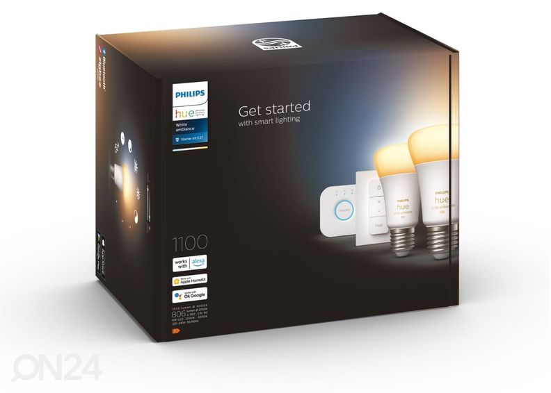 Стартовый комплект Hue White ambiance 2xE27 увеличить