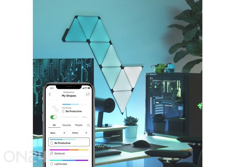 Стартовый комплект Nanoleaf Shapes Black Triangles (9 папнелей), черный увеличить