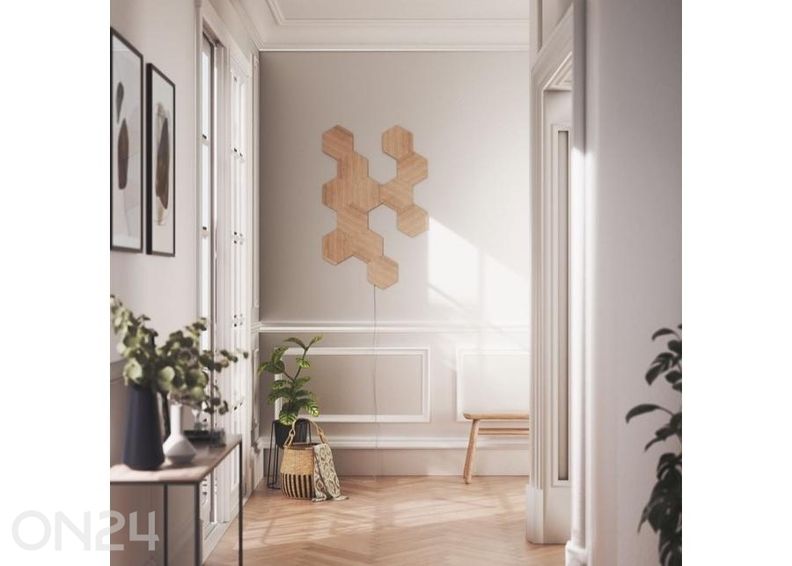 Стартовый набор Nanoleaf Elements Wood Look Hexagons (13 панелей), теплый и холодный свет увеличить
