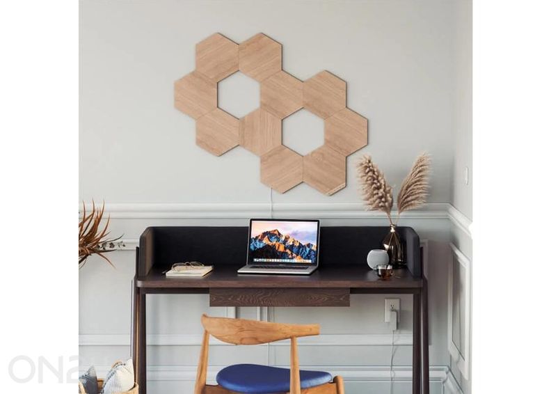 Стартовый набор Nanoleaf Elements Wood Look Hexagons (13 панелей), теплый и холодный свет увеличить