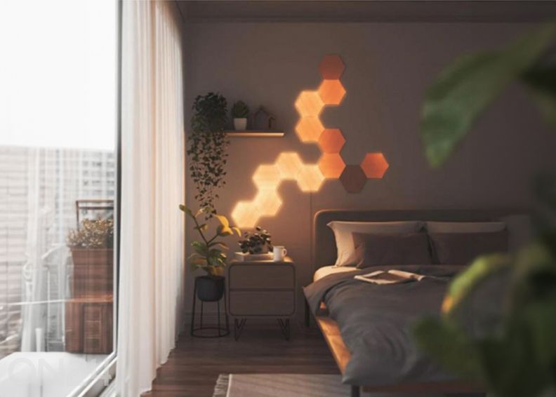 Стартовый набор Nanoleaf Elements Wood Look Hexagons (13 панелей), теплый и холодный свет увеличить