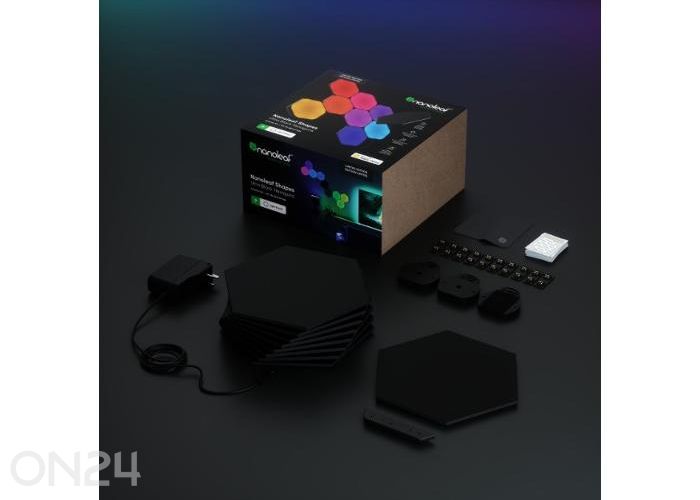 Стартовый набор Nanoleaf Shapes Black Hexagons (9 панелей), черный увеличить