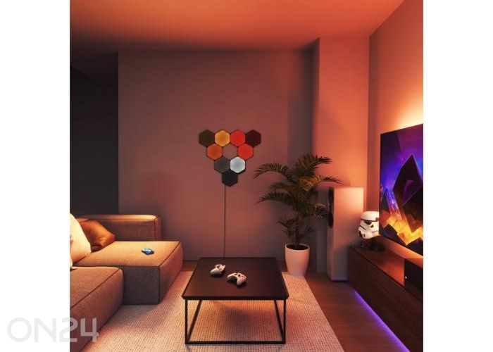 Стартовый набор Nanoleaf Shapes Black Hexagons (9 панелей), черный увеличить