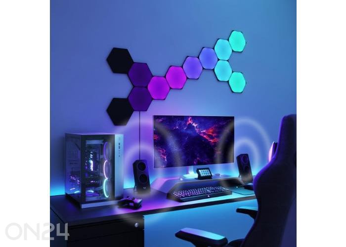 Стартовый набор Nanoleaf Shapes Black Hexagons (9 панелей), черный увеличить