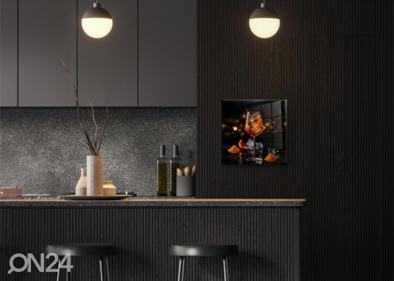 Стеклянная картина Апероль 30х30 см увеличить