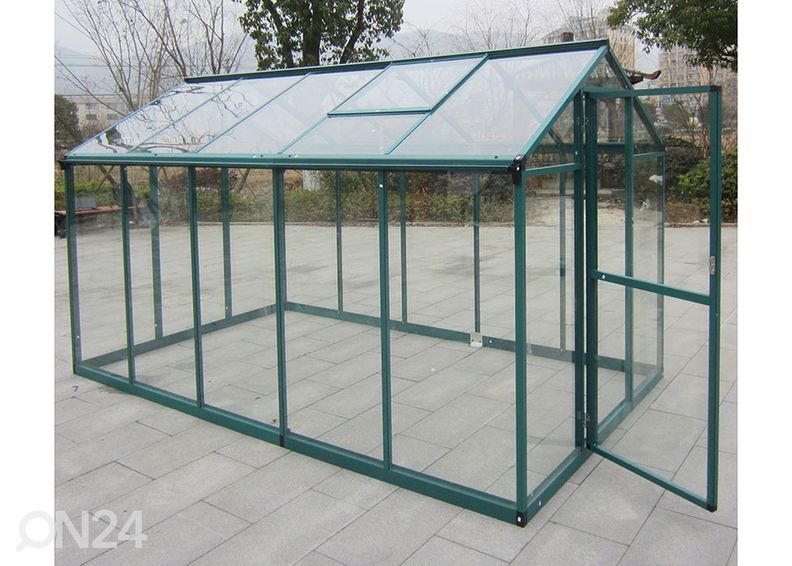Стеклянная теплица 5,7 м² увеличить
