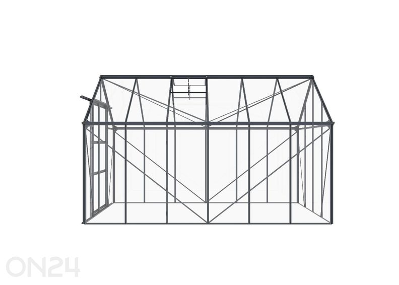 Стеклянная теплица Elegant 8,94 м², серая увеличить