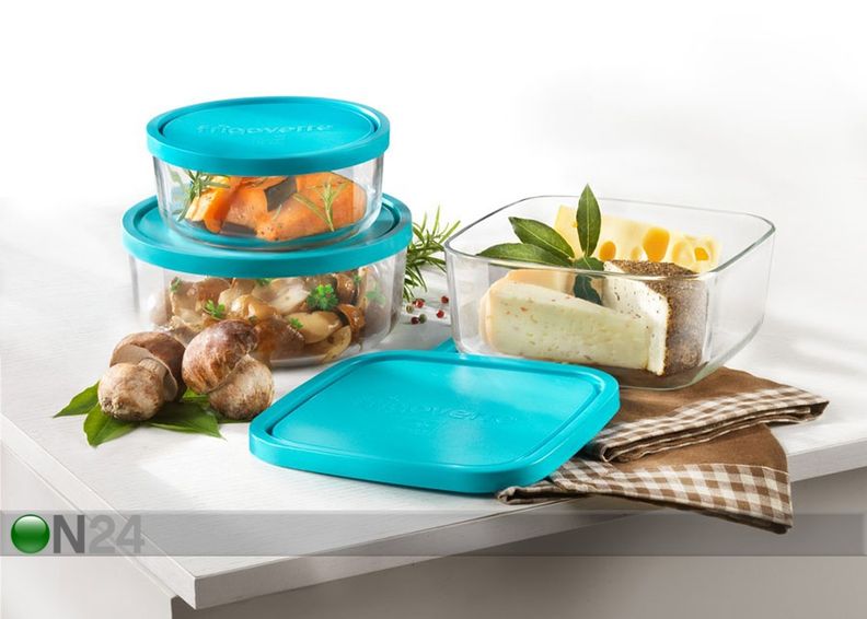 Стеклянная чашка с крышкой Frigoverre Ø 12 см, 2 шт. увеличить