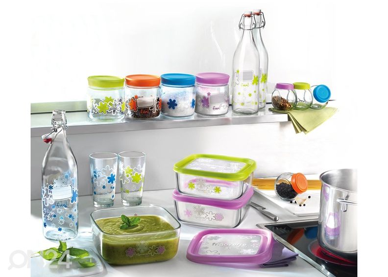 Стеклянный контейнер с крышкой Frigoverre 1,1 L, 21x13 см увеличить