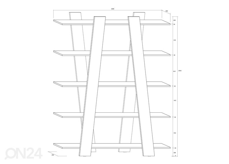 Стеллаж Clonakilty 150 cm увеличить