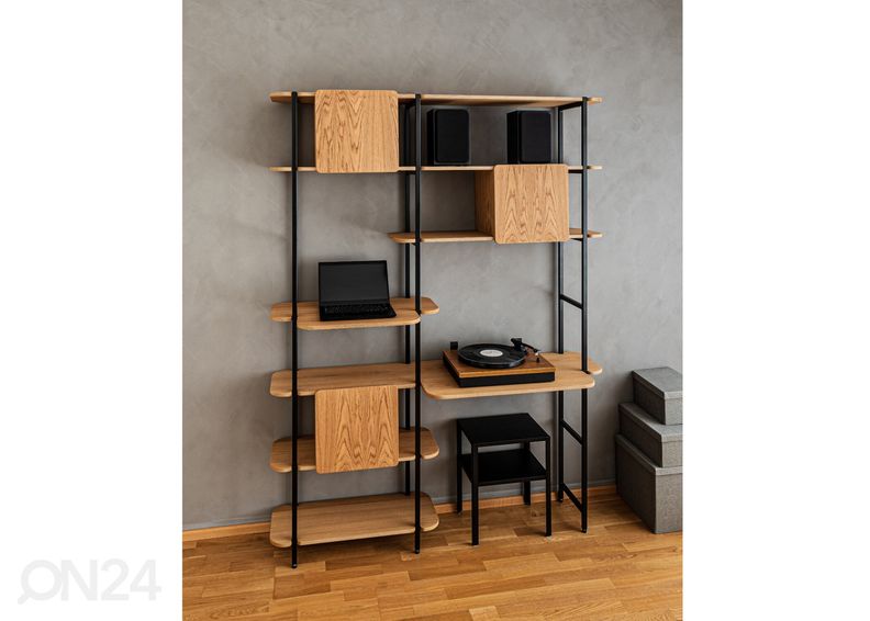 Стеллаж Crane M со столиком и 3 шкафчиками увеличить