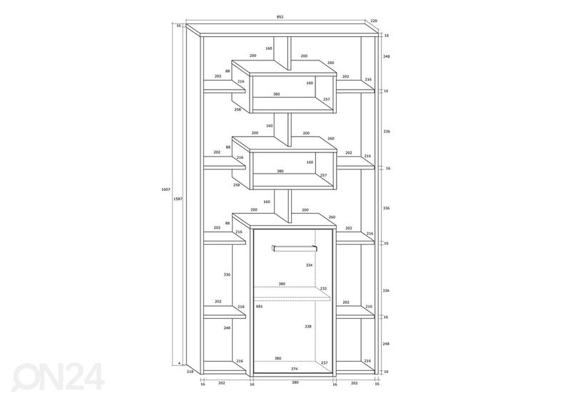 Стеллаж Macroom 85 cm увеличить