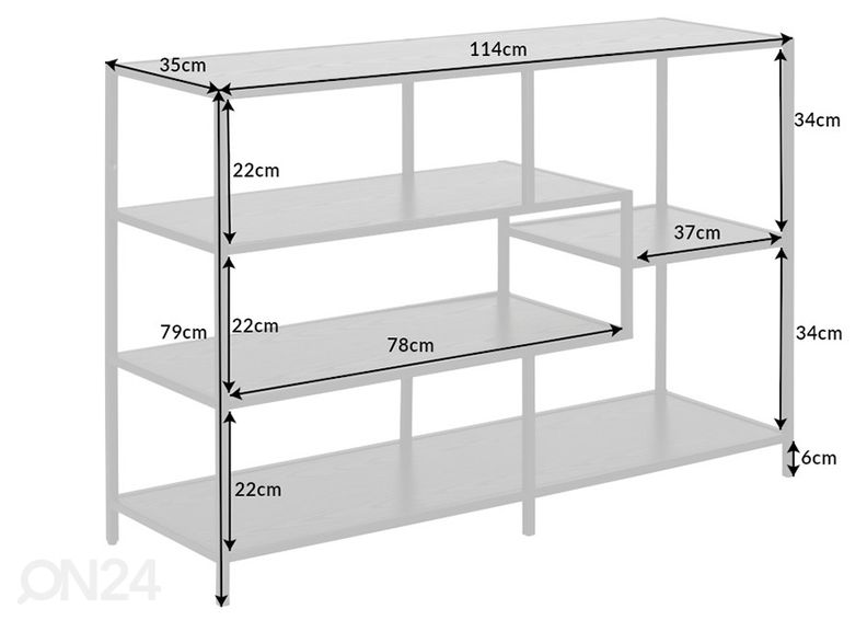 Стеллаж Slim Line 114 см увеличить