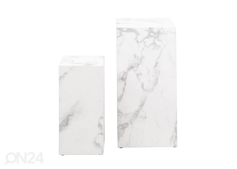 Столики Callum 2 шт, белый мрамор увеличить