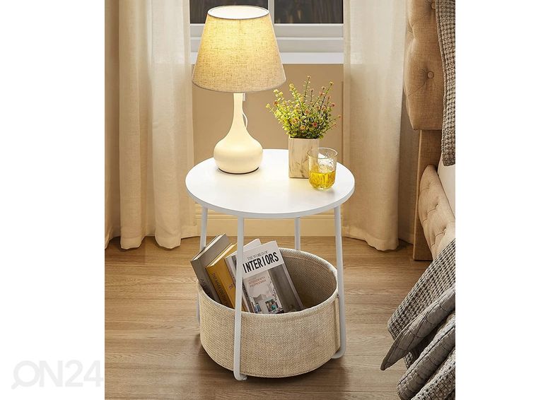 Столик с корзиной Oskar, белый увеличить