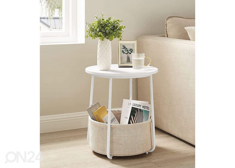 Столик с корзиной Oskar, белый увеличить