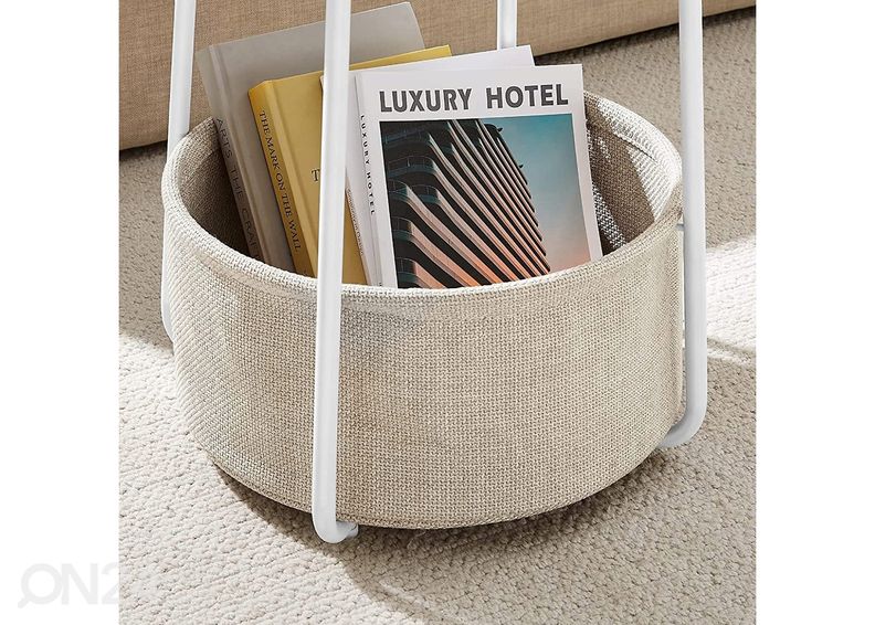 Столик с корзиной Oskar, белый увеличить