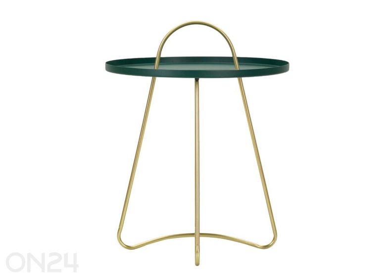 Столик Grent Ø 45 см, зеленый/золотой увеличить