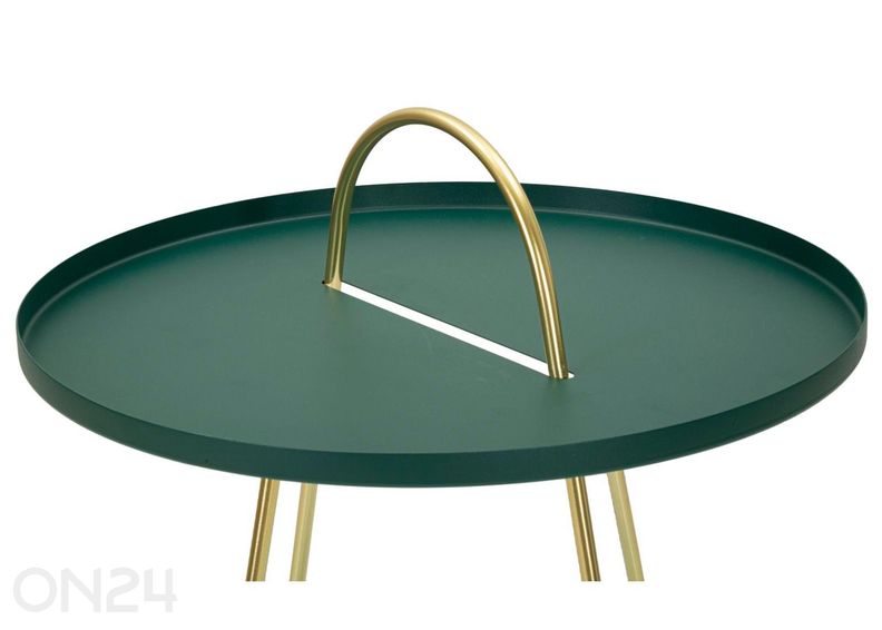 Столик Grent Ø 45 см, зеленый/золотой увеличить