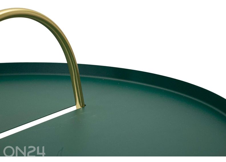Столик Grent Ø 45 см, зеленый/золотой увеличить