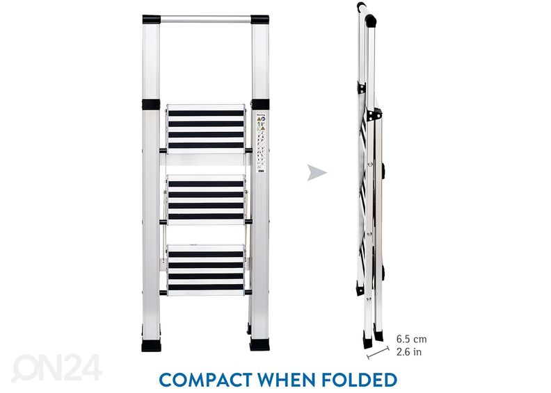 Стремянка Tatkraft Adamant 3 ступени увеличить