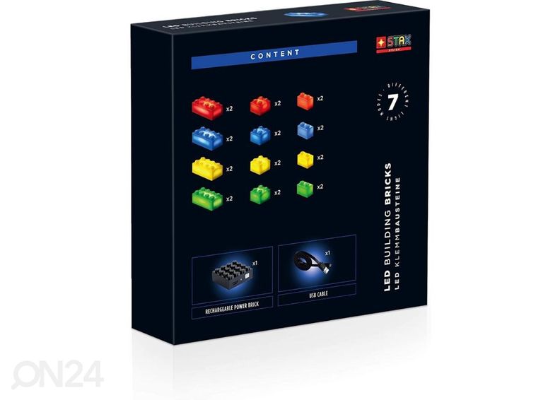 Строительные блоки Stax System, 24 детали, с подсветкой увеличить