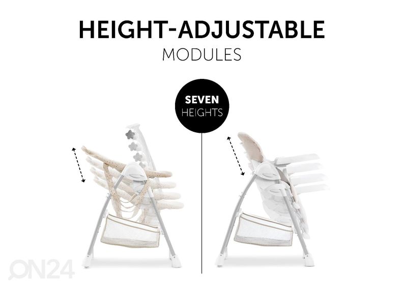 Стульчик для кормления и кресло-качалка Hauck Disney Sit N Relax Winnie the Pooh бежевый увеличить