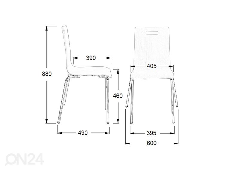 Стул 4 шт увеличить