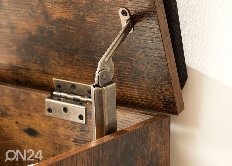 Сундук/пуф, коричневый/тёмно-серый увеличить