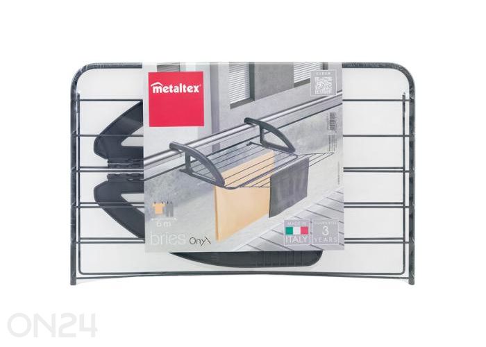 Сушилка для белья для балкона Bries Onyx 6 м, чёрная увеличить